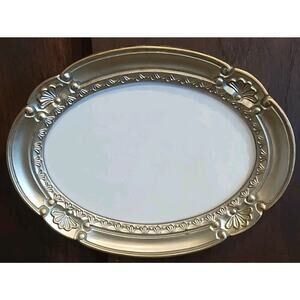 Ornate Easel Photo Picture Frame Silver & Gold Romantic Cottage 5x7 in VINTAGE